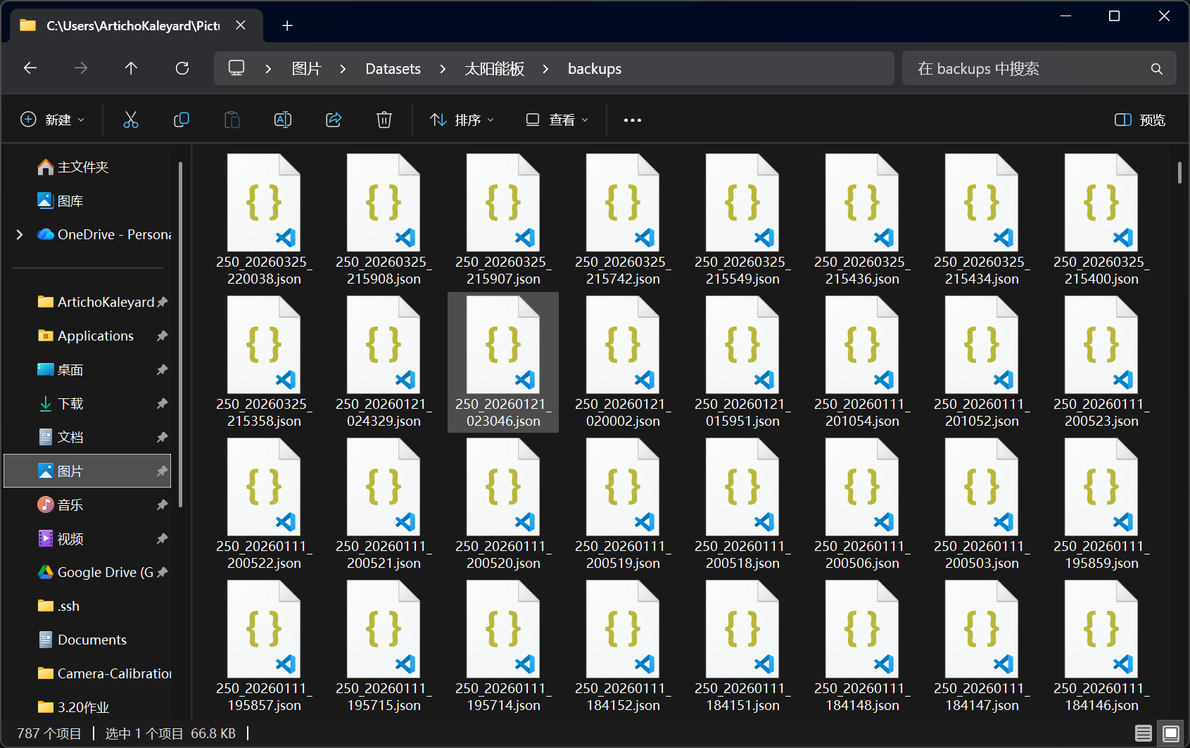 备份目录或保存链路